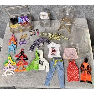 Rainbow High Doll Replacement Pcs Fashion Closet Chair Shelves Clothes Shoes Etc